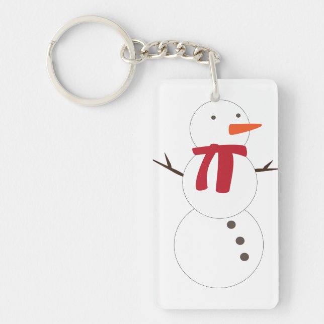 Snowman Keychain (Front)