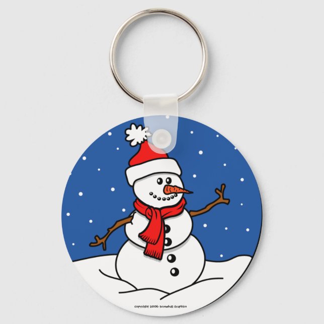 Snowman Keychain (Front)
