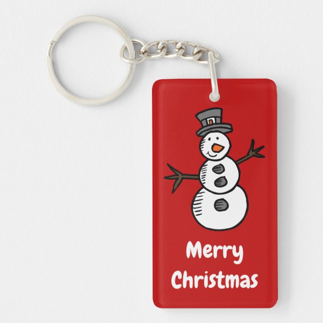 Snowman Keychain (Front)