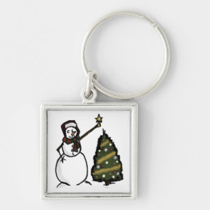 Snowman Keychain