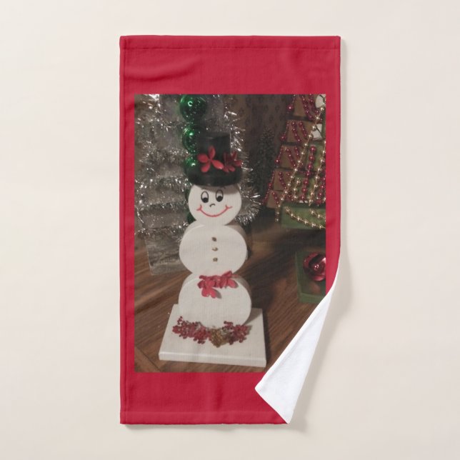 Snowman Kitchen Hand Towel (Hand Towel)