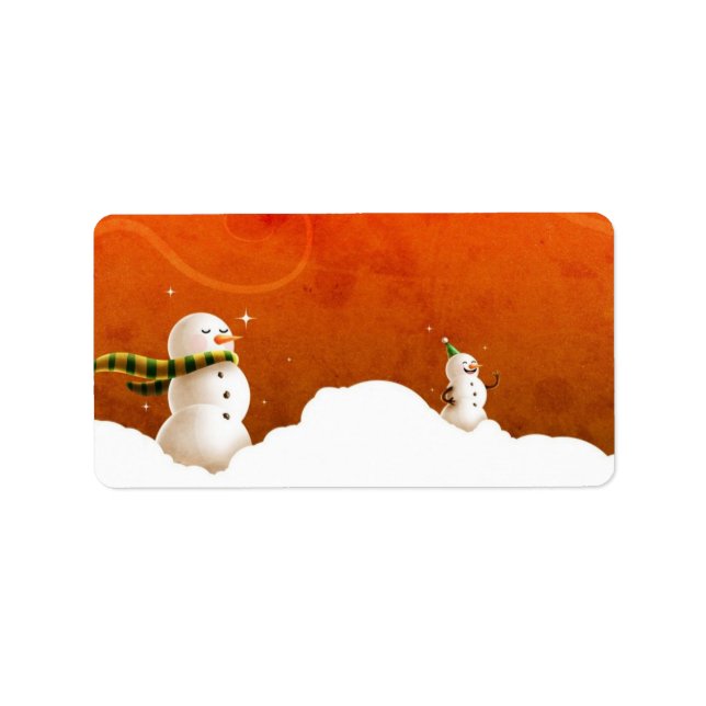 Snowman Label (Front)