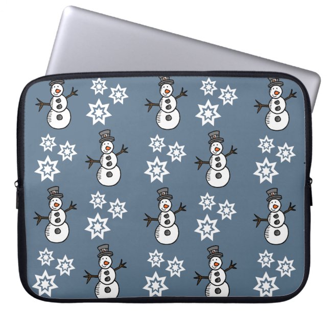 Snowman Laptop Sleeve (Front)