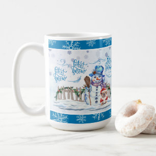 Snowman   Let it Snow Coffee Mug