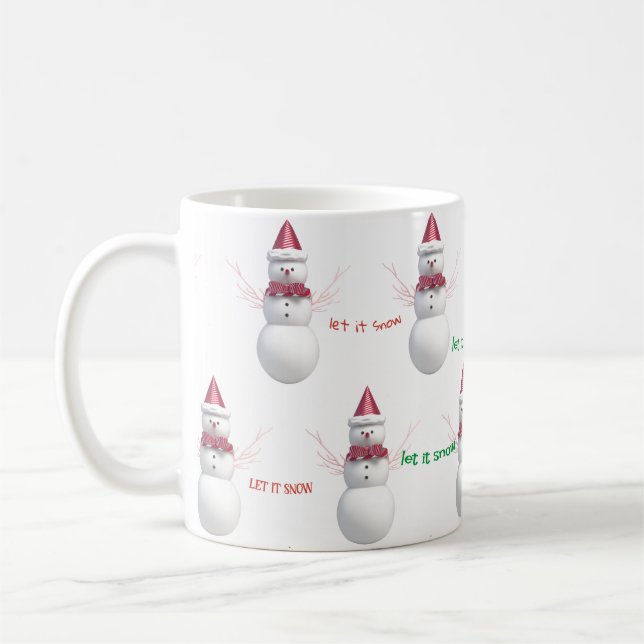 Snowman Let it Snow Mug (Left)