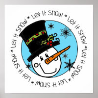 Snowman Let It Snow