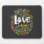 Snowman Love Christmas Decorations Mouse Pad<br><div class="desc">Cute design of a Gingerbread Snowman Love Christmas Decorations decorations. Makes a special present for anyone during the holiday season.</div>