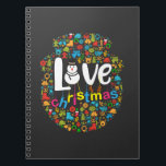 Snowman Love Christmas Decorations Notebook<br><div class="desc">Cute design of a Gingerbread Snowman Love Christmas Decorations decorations. Makes a special present for anyone during the holiday season.</div>