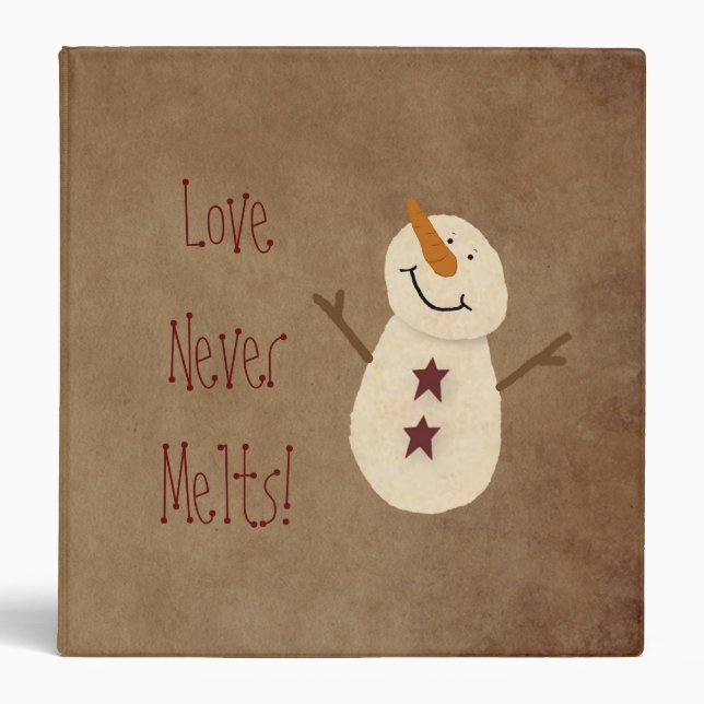 Snowman Love ne fond jamais Classeur (Devant)