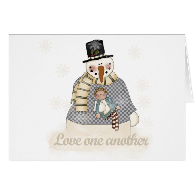 Snowman Love One Another (Front Horizontal)