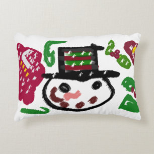 Snowman lover  accent pillow
