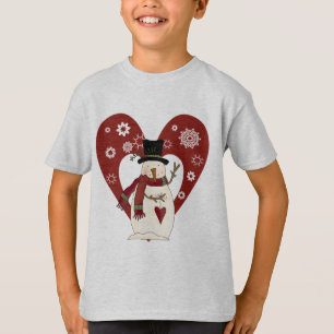 Snowman Loves Snow T-shirts and Gifts