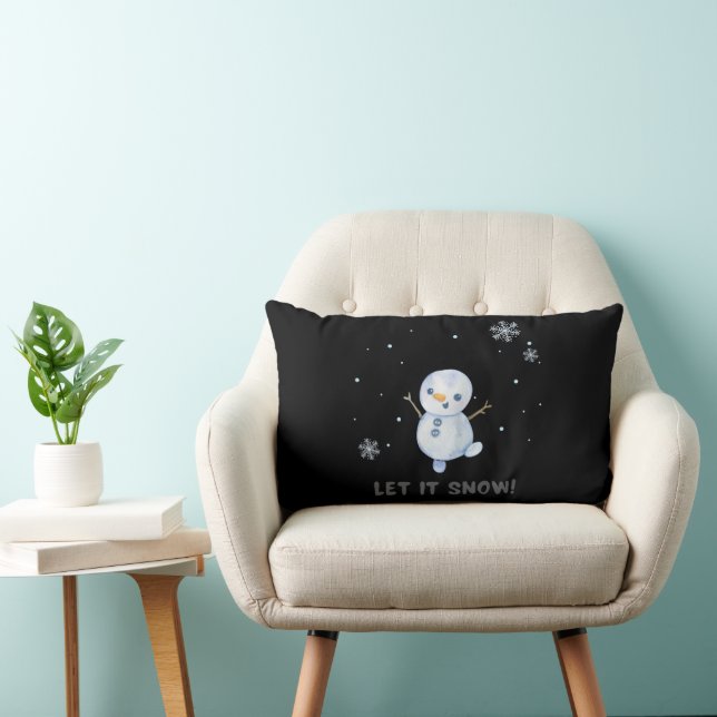 Snowman  lumbar pillow (Chair)