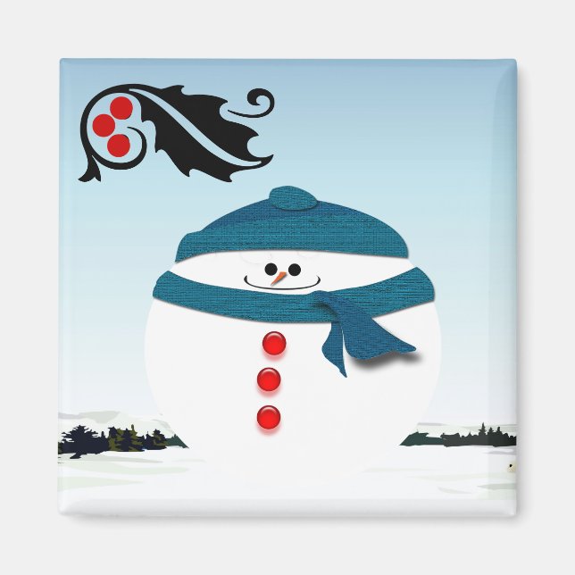Snowman Magnet (Front)