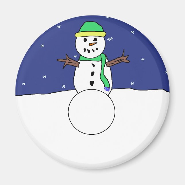 Snowman magnet (Front)
