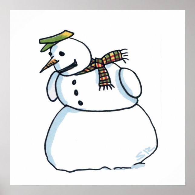 Snowman matte poster (Front)