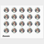 Snowman Merry Christmas Sticker<br><div class="desc">Snowman Merry Christmas Sticker is great as the finishing touch on your Christmas mail.</div>