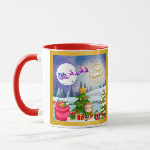 Snowman Merry Christmas Tree Gift & Happy New Year Mug