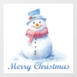 Snowman Merry Christmas Window Cling<br><div class="desc">snowman merry christmas window cling</div>