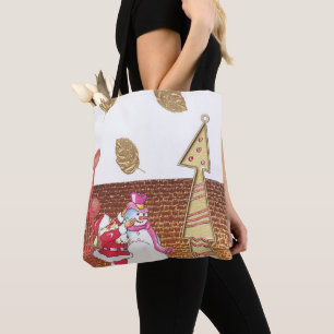 Snowman Merry Christmas Women's Tote Bags