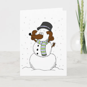Snowman Midge "Merry Christmas & New Year" Card