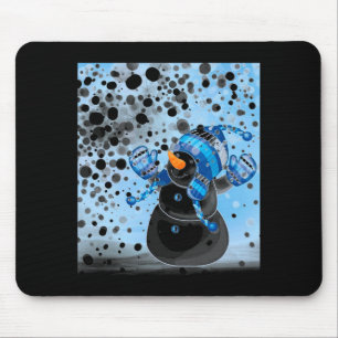 Snowman mouse pad
