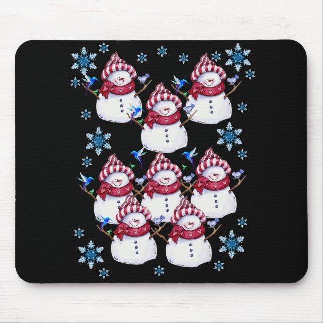 Snowman Mouse Pad (Front)