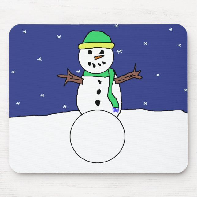 Snowman mousepad (Front)