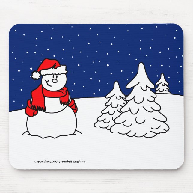 Snowman Mousepad (Front)