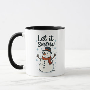 Snowman Mug Cozy Winter Christmas Coffee Cup