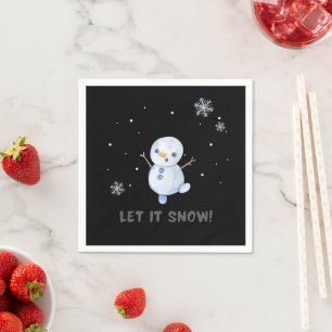 Snowman  napkin