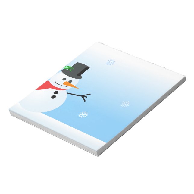 Snowman Notepad (Rotated)