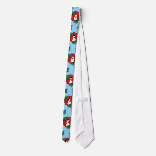 Snowman on ornament tie (Back)