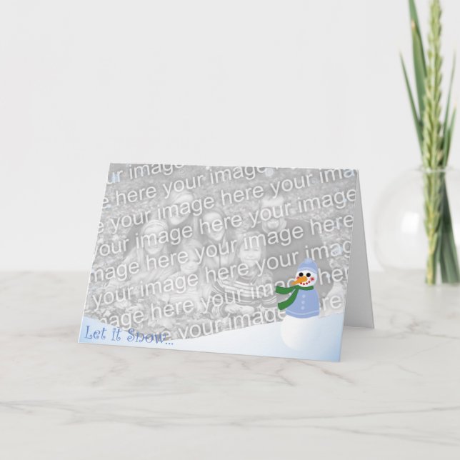 Snowman on the Bank Holiday Card (Front)