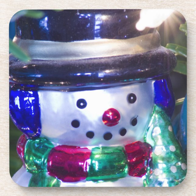Snowman Ornament Coaster (Front)