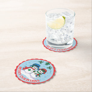 Snowman Paper Coaster