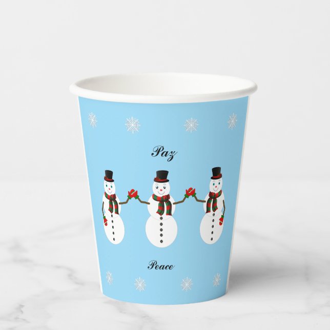 Snowman Paper cup (Front)