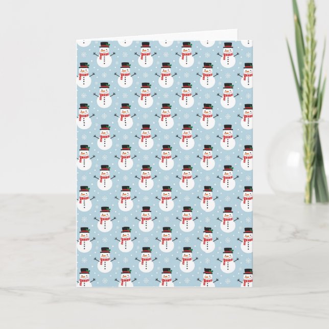Snowman pattern card (Front)