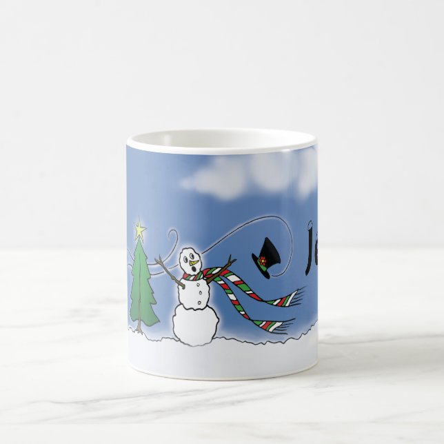 Snowman Personalized Christmas Mug (Center)