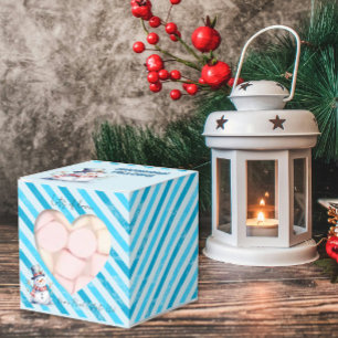 Snowman Pillows Christmas favour naughty elf Favor Box