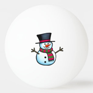 Snowman Ping Pong Ball