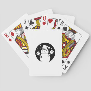 snowman playing cards
