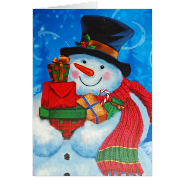 Snowman portant des cadeaux (Devant)