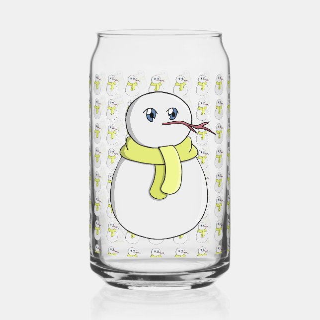 Snowman portant une écharpe jaune (Recto)