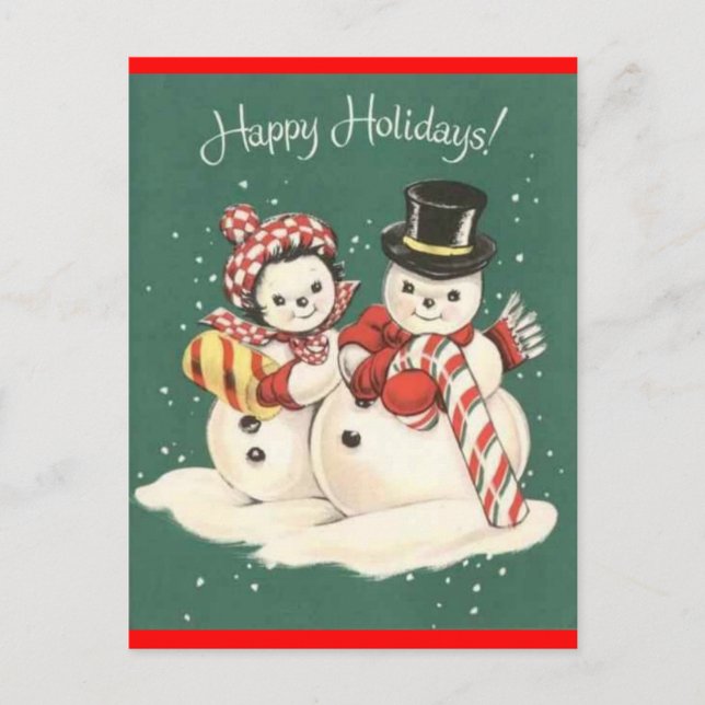 Snowman Post Card (Front)