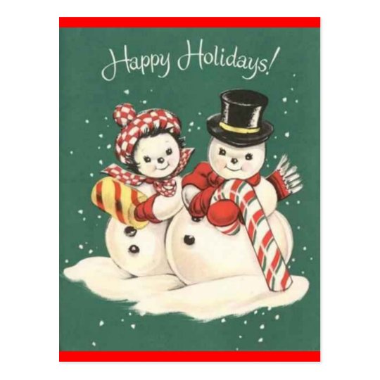 Snowman Post Card