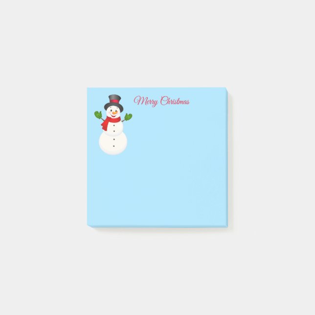 Snowman Post it Notes (Front)