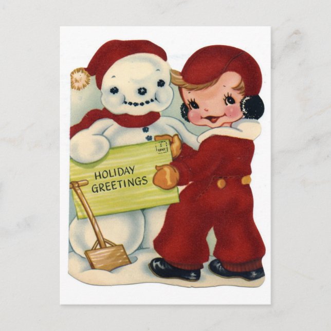 Snowman Postcard (Front)