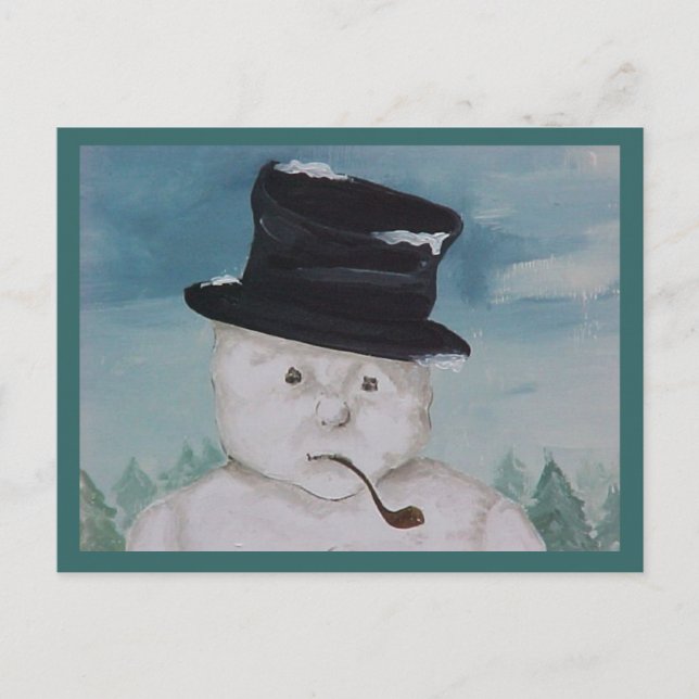 Snowman Postcard (Front)
