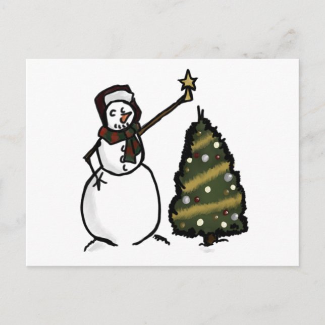 Snowman Postcard (Front)